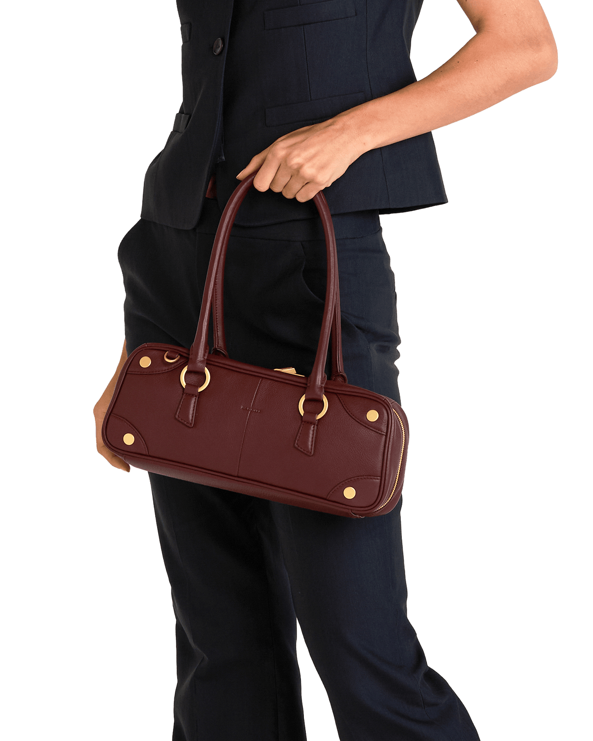 Meredith | Cherrywood Pebble/Brushed Gold | Sml