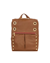 Montana Backpack | Mahogany Pebble/Brushed Gold Red Zip | XL