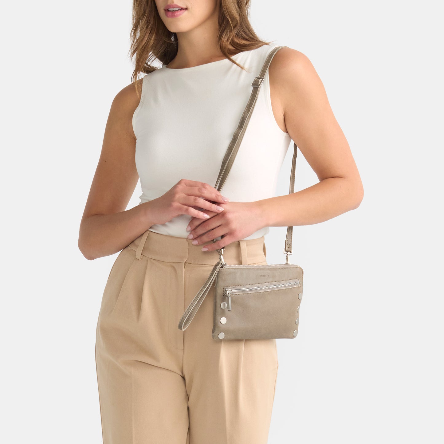 Nash Pewter | Small Leather Clutch/Wristlet | Hammitt – HAMMITT