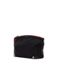 Nicky Cosmetic Pouch | Black Nylon/Gold Red Zip | Lrg