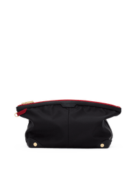 Nicky-Travel-Pouch-Lrg-Black-Nylon-G-R-Zip-Front-View
