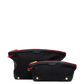 Nicky | Black Nylon/Gold Red Zip
