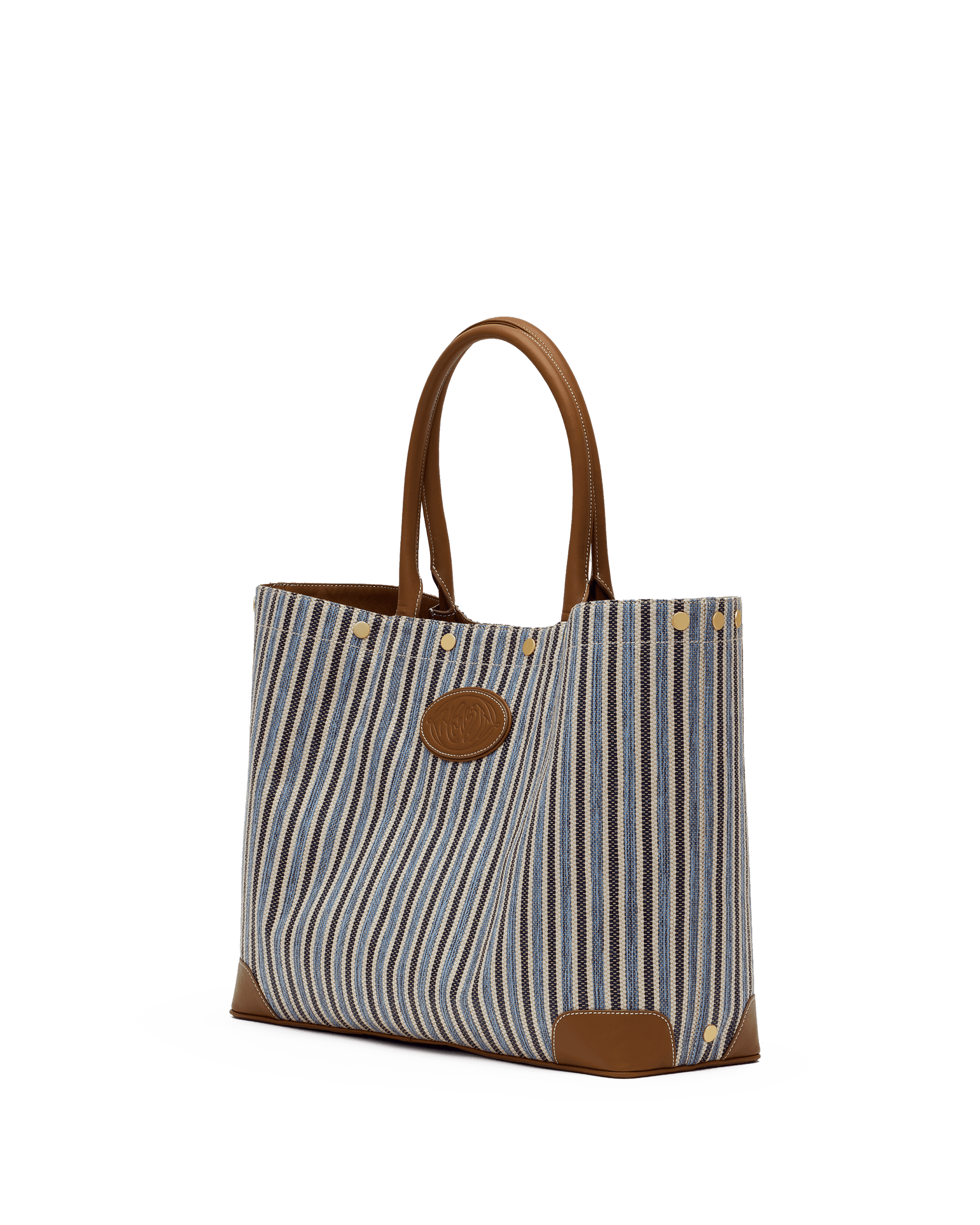 Olympia-Tote-Cabana-Blue-BG-Front-Angle-View