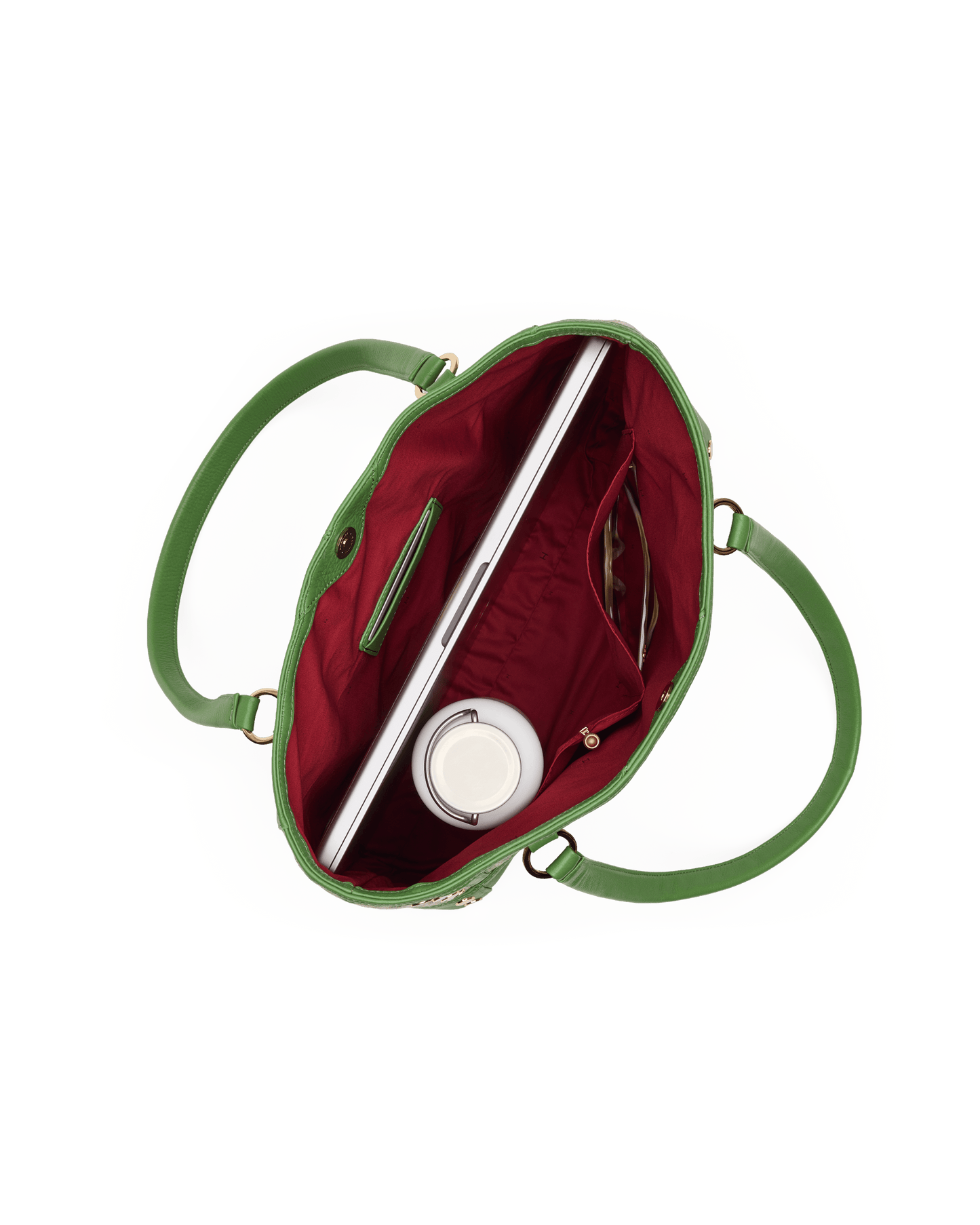 Olympia-Tote-Pickle-Stripe-G-Inside-View