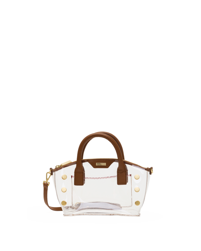 Paula Clear | Mahogany Pebble/Brushed Gold