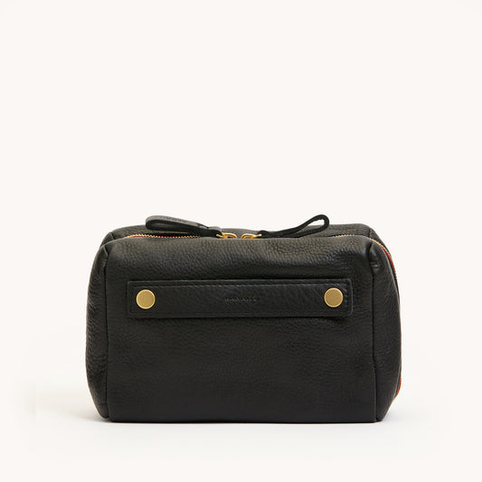 Powers-Med-Black-BG-Red-Zip-Front-View