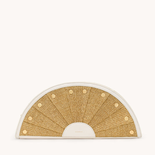 Shelley-Clutch-Calla-Lily-White-Raffia-BGH-Front-View