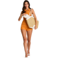 Model height is 5'9.5''