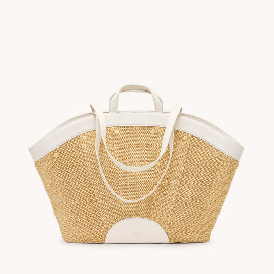 Shelley-Resort-Tote-Calla-Lily-White-Raffia-BGH-Front-View