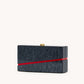 Soiree Clutch | Carrara Black/Brushed Gold | Med