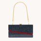 Soiree Clutch | Carrara Black/Brushed Gold | Med