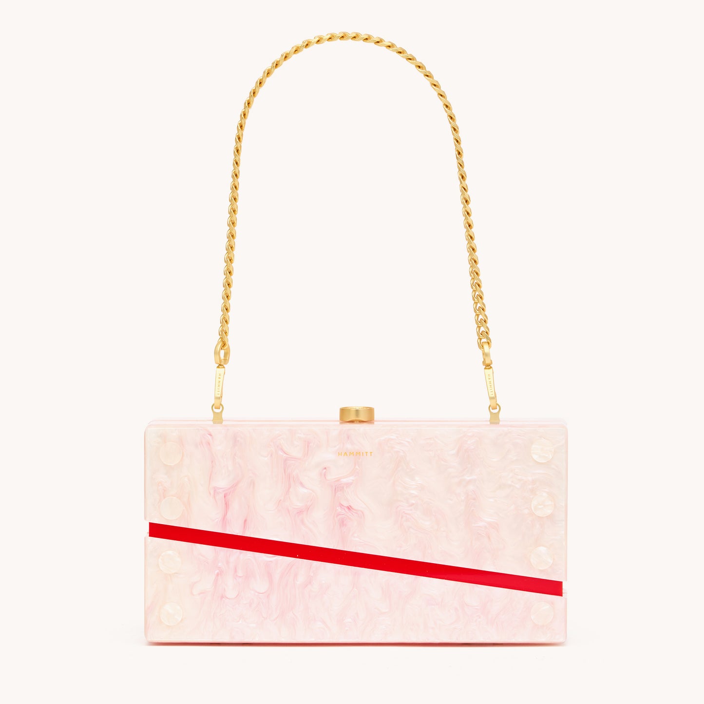 Soiree Clutch | Carrara Blush/Brushed Gold | Med
