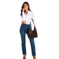 Model height is 5'9.5''