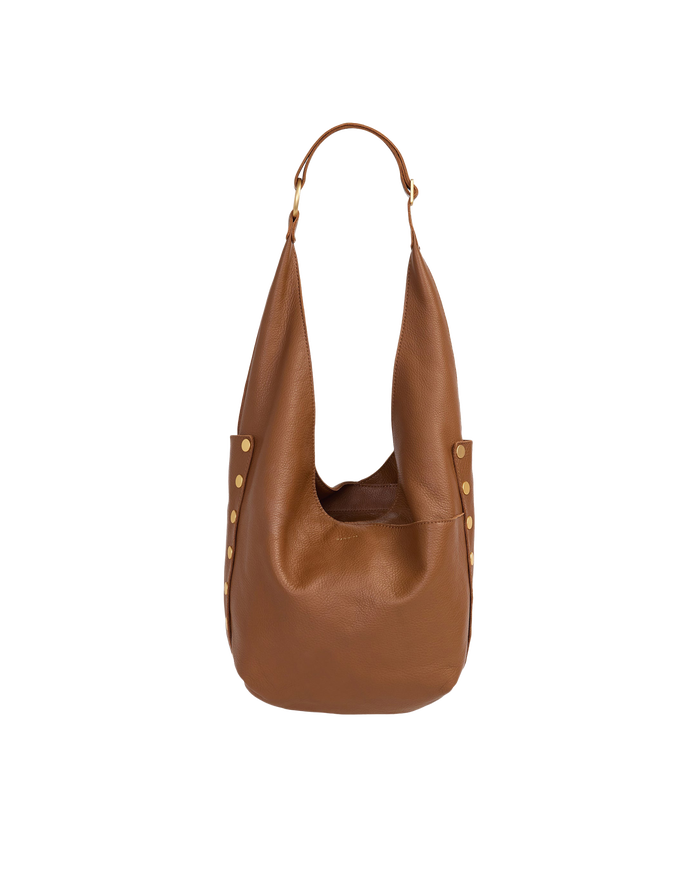 Tom Zip | Mahogany Pebble/Brushed Gold Red Zip | Lrg