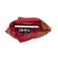 Tom Zip | Mahogany Pebble/Brushed Gold Red Zip | Lrg