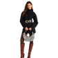 Model height is 5'9.5''