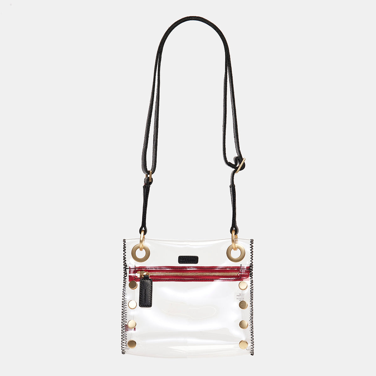 Tony | Clear Black/Brushed Gold Red Zip | Sml