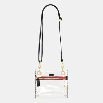 Tony | Clear Black/Brushed Gold Red Zip | Sml
