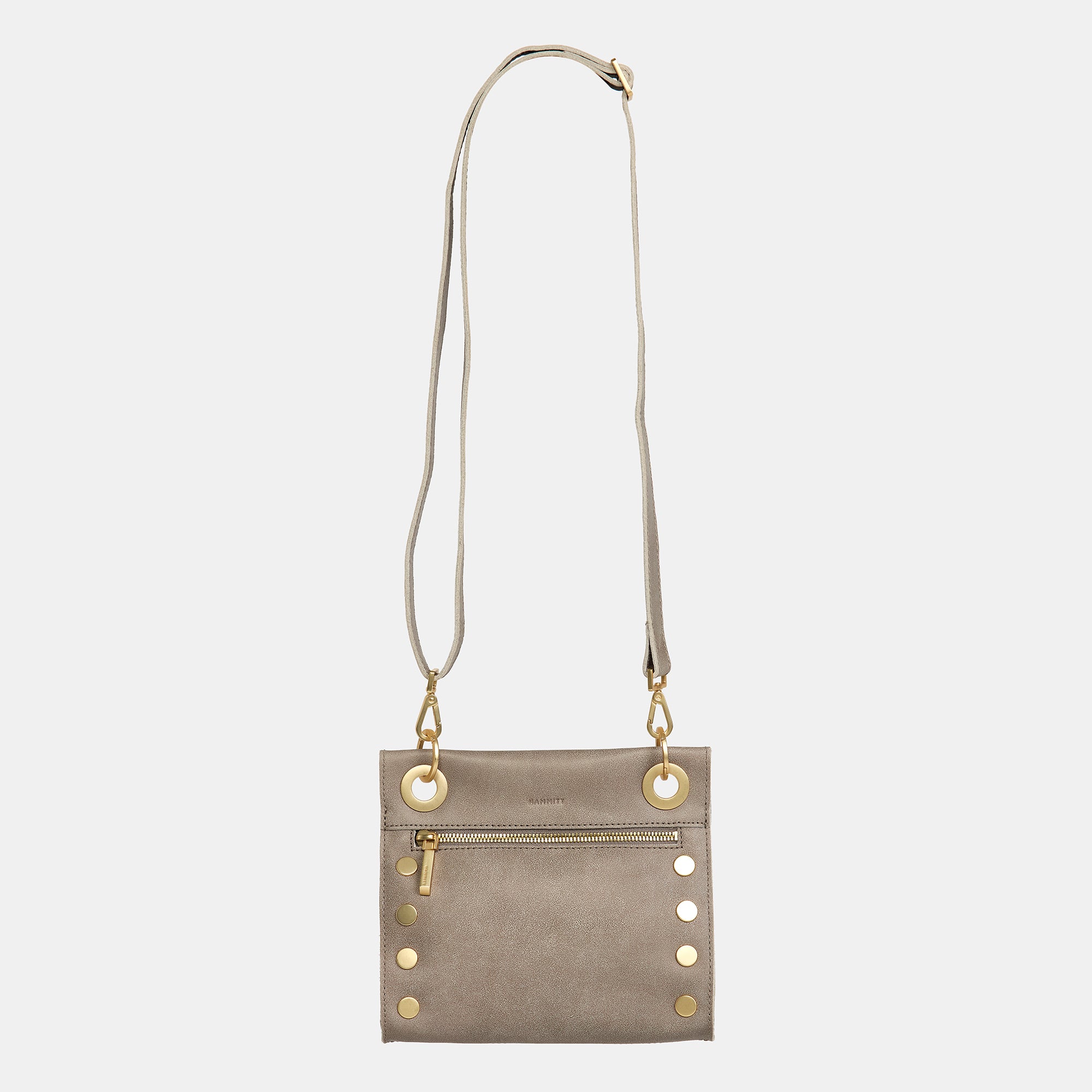 Tony Pewter Gold Women s Small Leather Crossbody Bag Hammitt HAMMITT