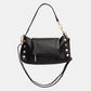 VIP Satchel | Black/Brushed Gold Red Zip