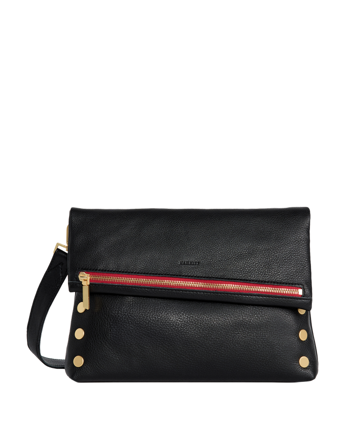 VIP | Black/Brushed Gold Red Zip | Lrg
