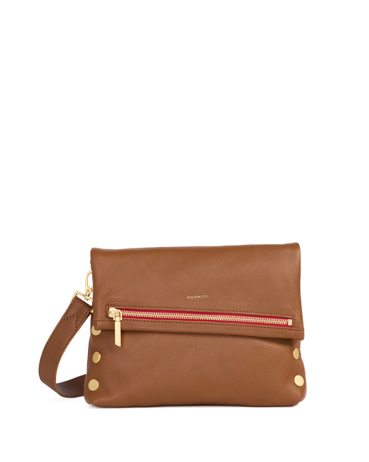 VIP | Mahogany Pebble/Brushed Gold Red Zip | Med