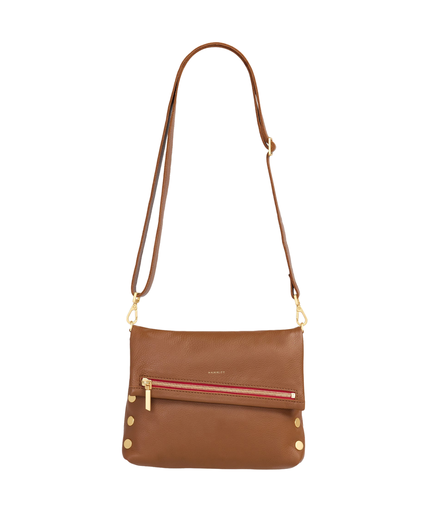 VIP | Mahogany Pebble/Brushed Gold Red Zip | Med