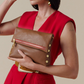 VIP | Mahogany Pebble/Brushed Gold Red Zip | Med