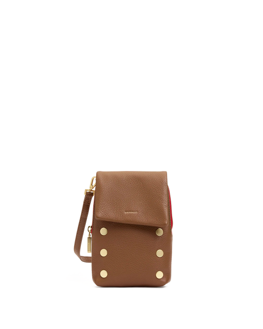 VIP Mobile | Mahogany Pebble/Brushed Gold Red Zip