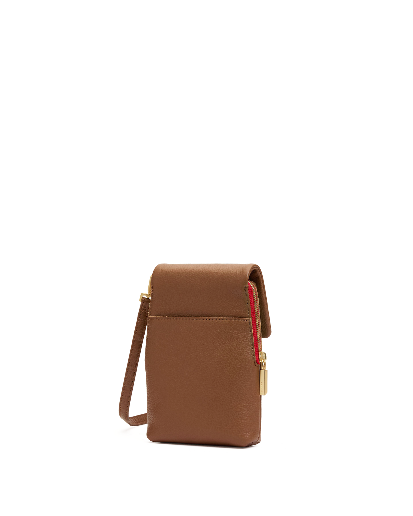 VIP Mobile | Mahogany Pebble/Brushed Gold Red Zip