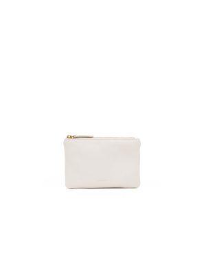 Viva Pouch | Calla Lily White/Brushed Gold