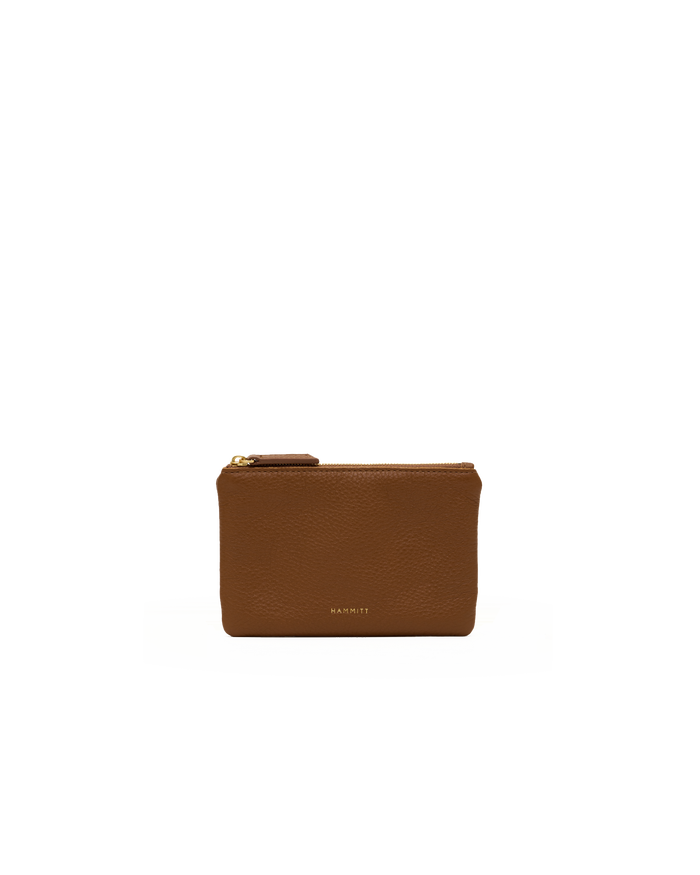 Viva Pouch | Mahogany Pebble/Brushed Gold