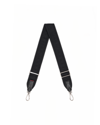 Webbing Crossbody Strap | Black/Gunmetal