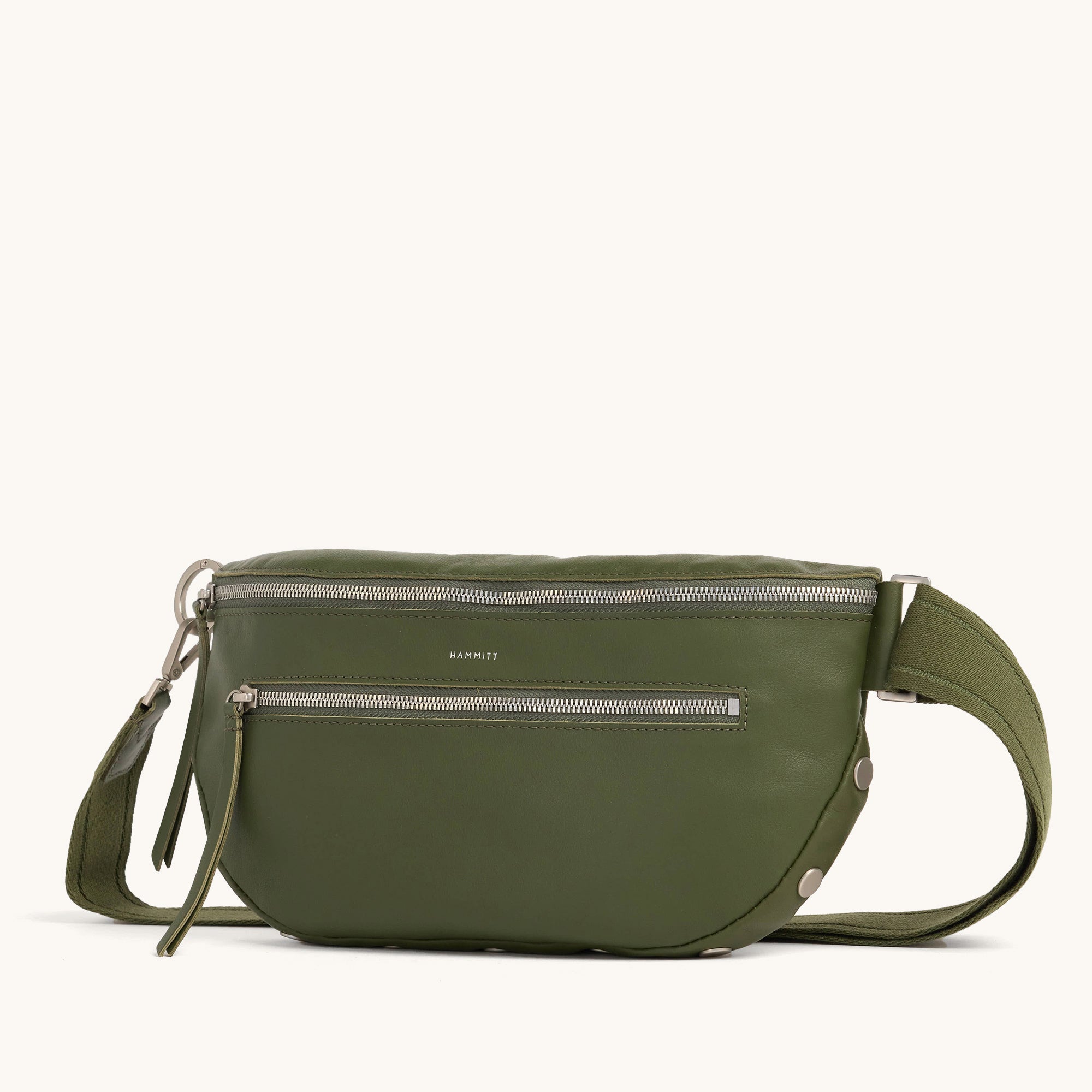 Charles Crossbody | Landscape Green/Brushed Silver | Lrg