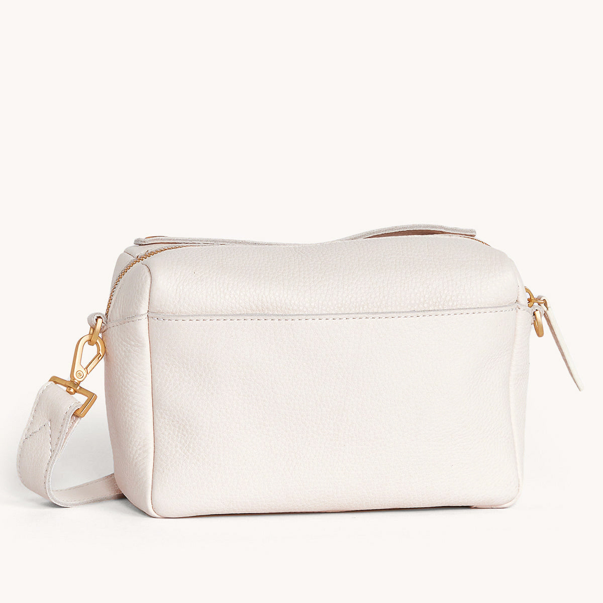 Evan-Crossbody-Sml-Crossbody-Calla-Lily-White-Brushed-Gold-Back-View