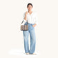 Model height is 5'7''