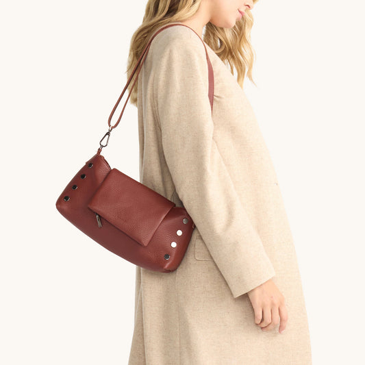 VIP-Satchel-Baroque-Brown-Model-View