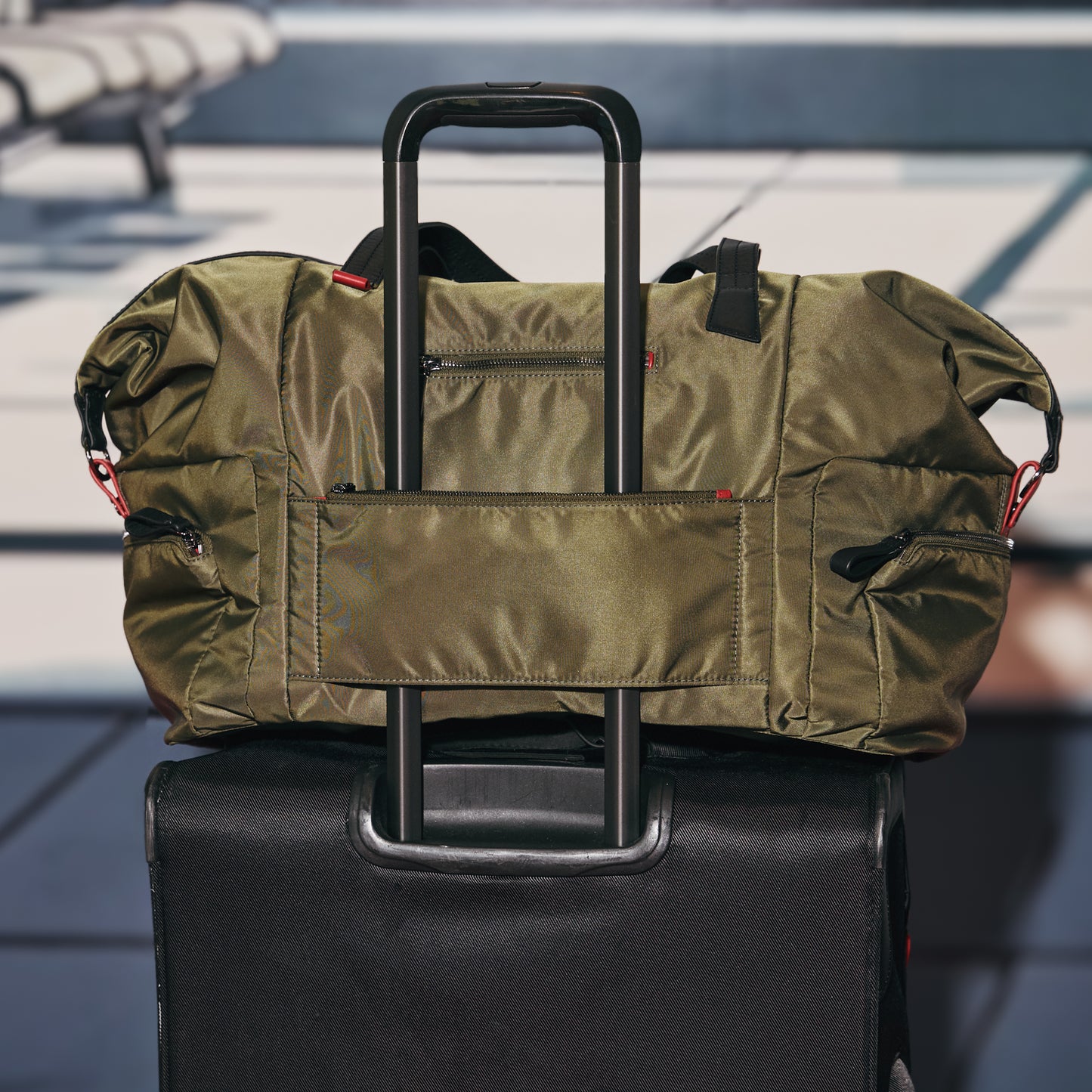 Ivy Weekender | Jade Nylon/Gunmetal