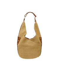 Tom Zip | Cocoa Raffia/Gold | Lrg