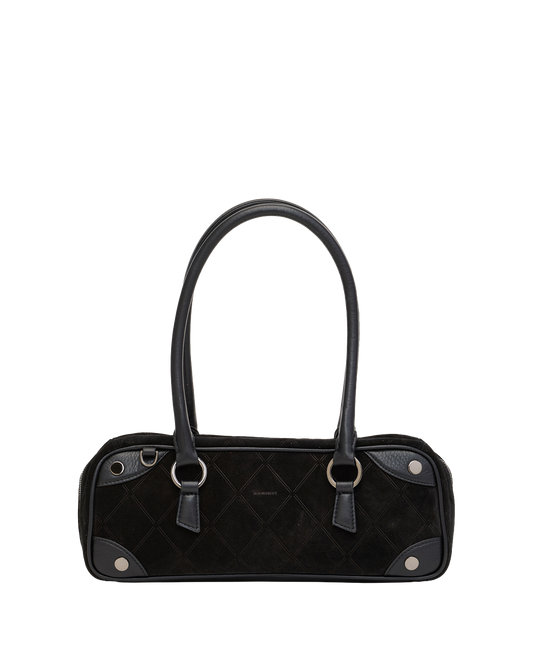 Meredith | Noir Diamond Suede/Gunmetal | Sml