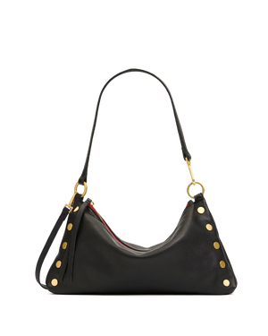 Kyle | Black/Brushed Gold Red Zip | Med