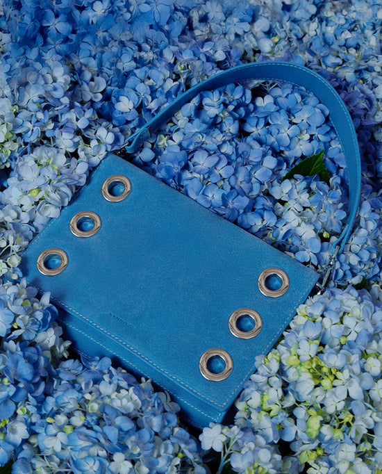 Montana Clutch Hydrangea Suede