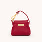 Mini B Charm | Red Flare/Brushed Gold