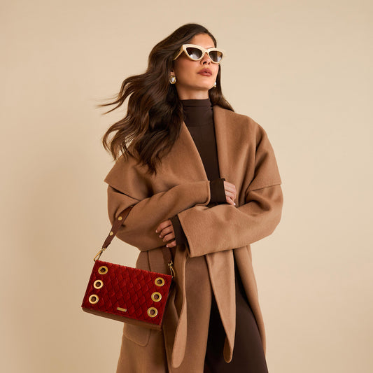 Montana Clutch | Monarch Velvet/Antique Gold | Sml