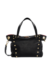 Daniel | Black/Brushed Gold Red Zip | Lrg