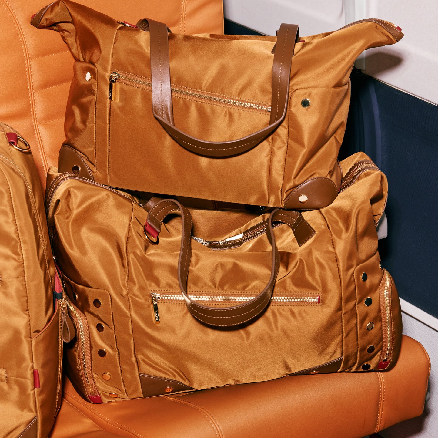 Ivy Weekender | Amber Nylon/Gold