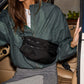 Charles Crossbody | Black Nylon/Gunmetal | Lrg