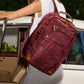 Eden Backpack | Wine Nylon/Gold
