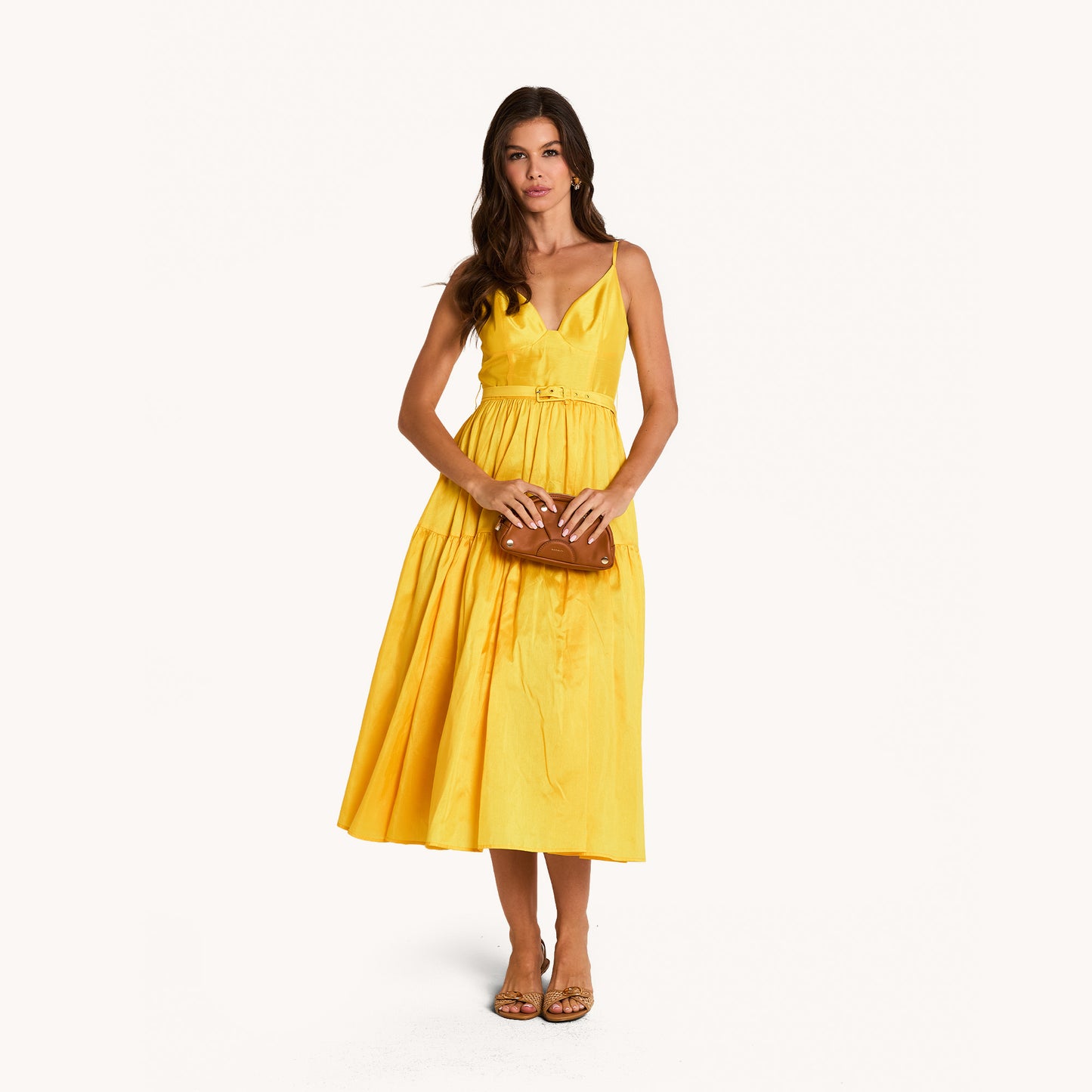 Shelley Pouch | Cocoa/Gold