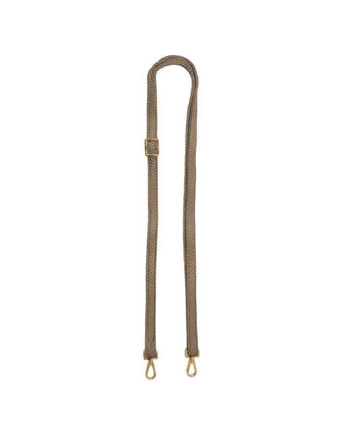Slider Strap 0.5 Inch | Grey Natural/Brushed Gold